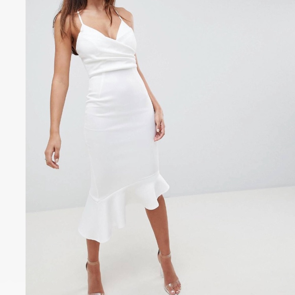 White ASOS dress